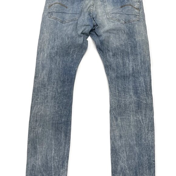 G Star Raw 3301 Deconstructed Super Slim Blue Stretch Jeans Mens 32 x 34 - Picture 8 of 10